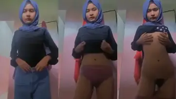 ABG Hijab Indo Ngangkang Brutal Basah Panas Viral Hot poster