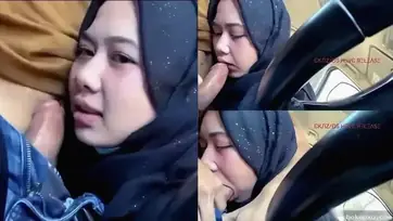 Ukhti Jilbab Viral Nyepong Batang Gede Di Mobil Gelap poster
